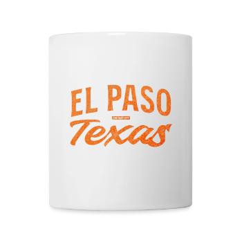 El Paso Texas Script Logo - Tasse - Weiß - Vorne