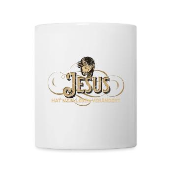 Jesus Lebensverändert Vintage Stil - Tasse - Weiß - Vorne