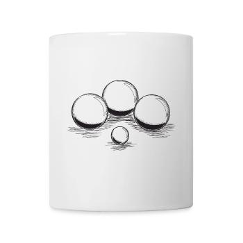 Boule balls for boules and petanque players - Mug - white - Front