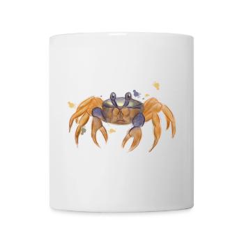 Cute crab illustration sketch drawing - Mug - white - Front
