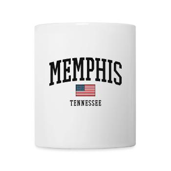 Memphis Arch Flag Tennessee - Tasse - Weiß - Vorne