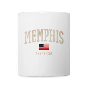 Memphis Tennessee Vintage Flag - Tasse - Weiß - Vorne