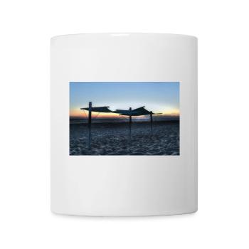 Leerer Strand - Tasse - Weiß - Vorne