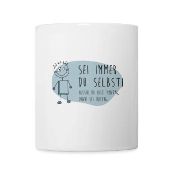 Humorvolle Psychologie Illustration - Tasse - Weiß - Vorne