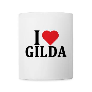 T-Shirt Ich liebe Gilda T-Shirt Geschenkidee - Tasse - Weiß - Vorne