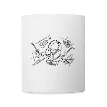 Musik - Tasse - Weiß - Vorne
