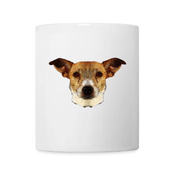 tolle geschenkideen, Jack russel terrier gesicht - Tasse - Weiß - Vorne