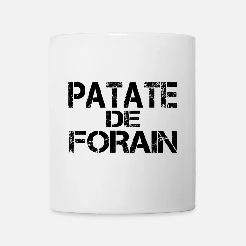 Patate forain noir - Mug blanc - blanc