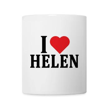 t-shirt I love Helen t-shirt idée cadeau - Mug blanc - blanc - Devant