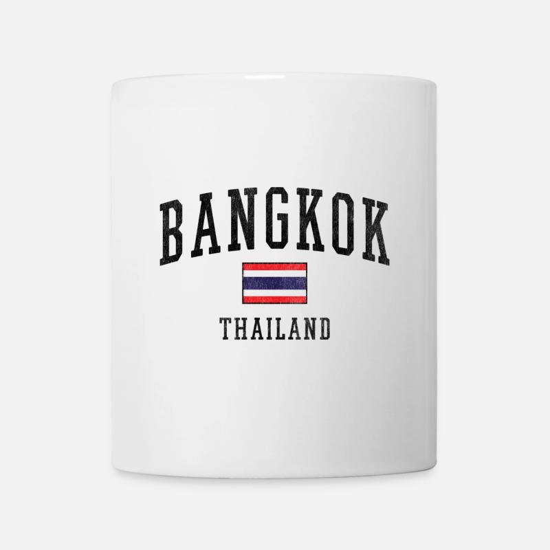 Thailand Flag Minimal Stripe - Mug - white
