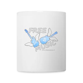 Kostenlose Musik - Tasse - Weiß - Vorne
