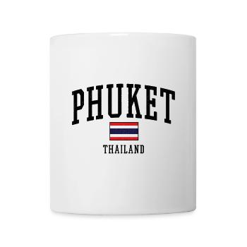 Phuket Thailand Flag Motif Graphic - Mug - white - Front