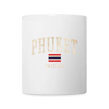 Phuket Thailand Vintage-Logo - Tasse - Weiß - Vorne