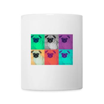 Pop Art Pug Design on Clothing - Mug - white - Front