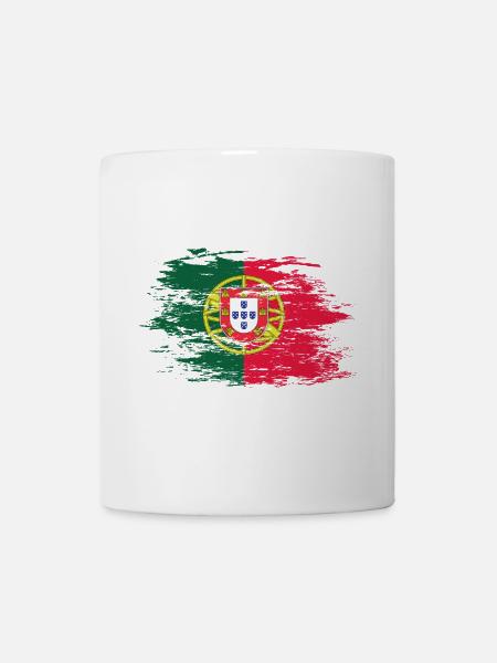 Drapeau portugais utilisé - Mug blanc - blanc