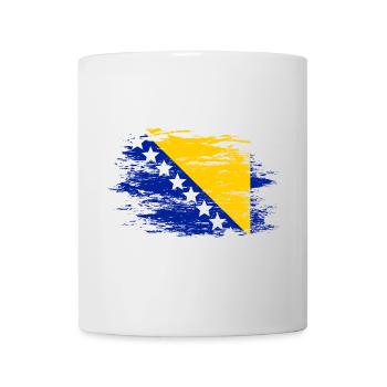 Drapeau bosnien utilisé - Mug blanc - blanc - Devant