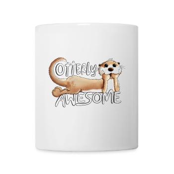 Otterly Awesome Otter Spruch Tiermotiv - Tasse - Weiß - Vorne