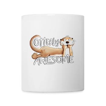 Otterly Awesome Otter Spruch Tiermotiv - Tasse - Weiß - Vorne