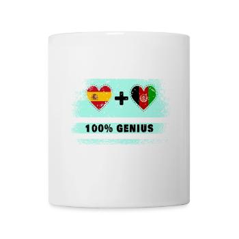 L’Espagne et l’Afghanistan font preuve de génie à 100% - Mug blanc - blanc - Devant
