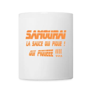 Samourai la sauce qui pique - Mug blanc - blanc - Devant