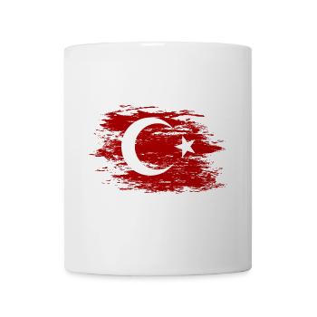 Drapeau de la Turquie utilisé - Mug blanc - blanc - Devant