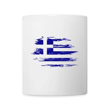 Griechenland Flagge used - Tasse - Weiß - Vorne