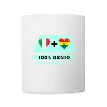 Italy and Bolivia 100% genius flag - Mug - white - Front