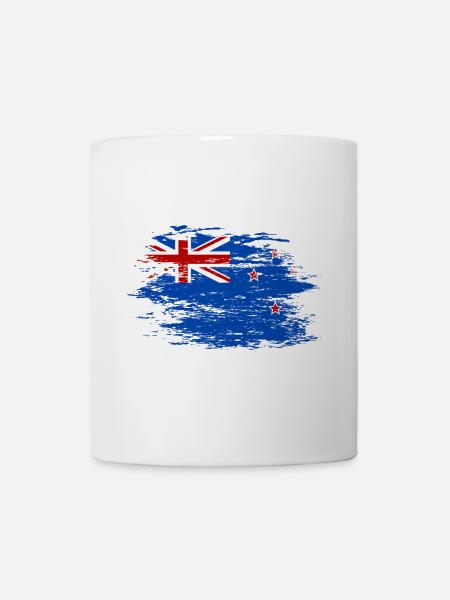 Neuseeland Flagge used - Tasse - Weiß