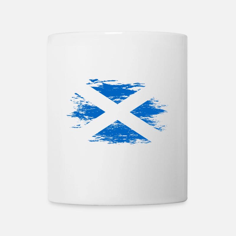 Scotland flag used - Mug - white