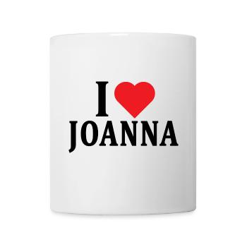 t-shirt J’aime Joanna idée cadeau t-shirt - Mug blanc - blanc - Devant