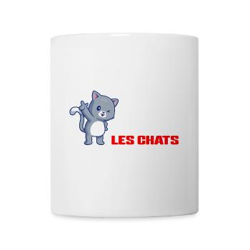 Chats Serviteurs et Chiens Maîtres - Mug blanc - blanc - Devant