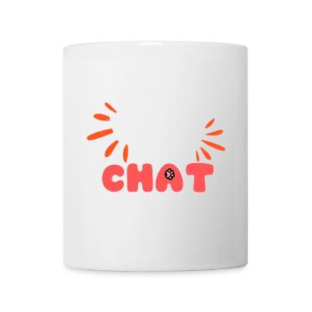 Papa Chat: Logo Amical et Pattes - Mug blanc - blanc - Devant