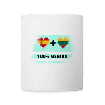 L’Espagne et la Lituanie drasent 100% génie - Mug blanc - blanc - Devant