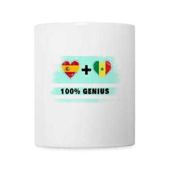 L’Espagne et le Sénégal drasent 100% génie - Mug blanc - blanc - Devant