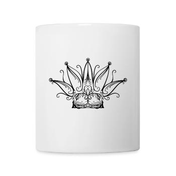 Couronne de carnaval de carnaval de Fool’s Cap - Mug blanc - blanc - Devant