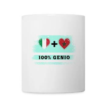 Italy and Morocco 100% genius flag - Mug - white - Front