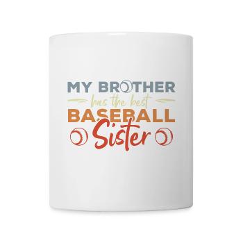 Baseball player sister - Mug - white - Front
