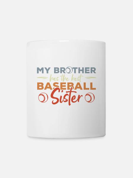 Baseballspieler Schwester - Tasse - Weiß