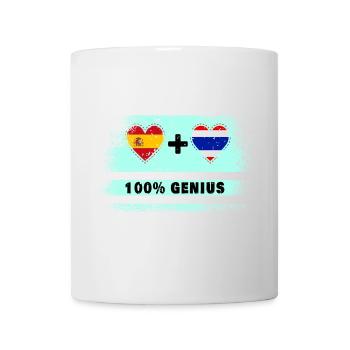 L’Espagne et la Thaïlande drasent 100% génie - Mug blanc - blanc - Devant