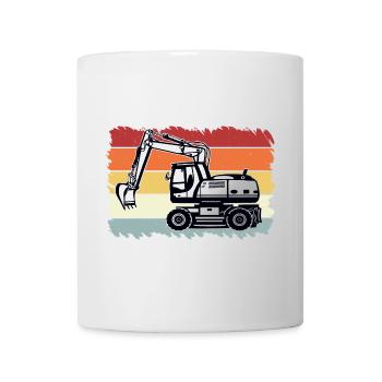 Excavator - Mug - white - Front