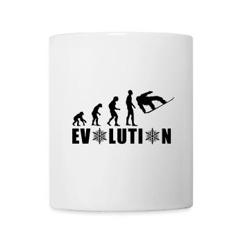 EVOLUTION SNOWBOARD Schnee Winter Geschenk - Tasse - Weiß - Vorne