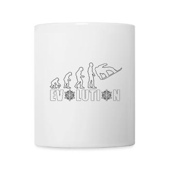 EVOLUTION SNOWBOARD Schnee Winter Geschenk - Tasse - Weiß - Vorne