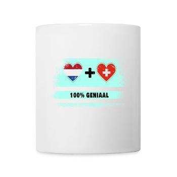 Have you put the Netherlands and Switzerland in your heart? - Mug - white - Front