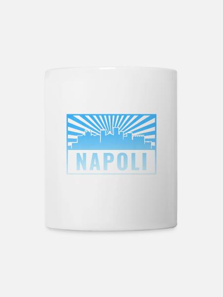 Napoli Skyline Sonnenstrahlen - Tasse - Weiß