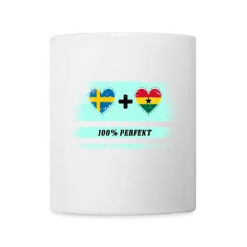 Ghana and Sweden 100% Perfect / Gift - Mug - white - Front