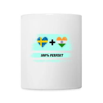 India and Sweden 100% Perfect / Gift - Mug - white - Front