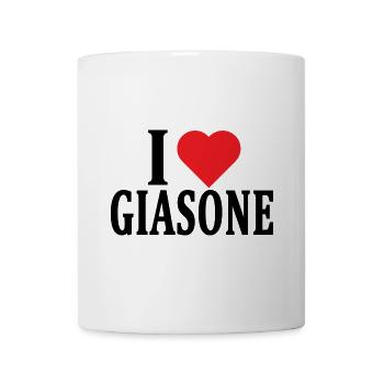 T-Shirt Ich liebe Jason T-Shirt Geschenkidee - Tasse - Weiß - Vorne
