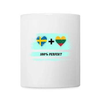 Lithuania and Sweden 100% perfect / gift - Mug - white - Front