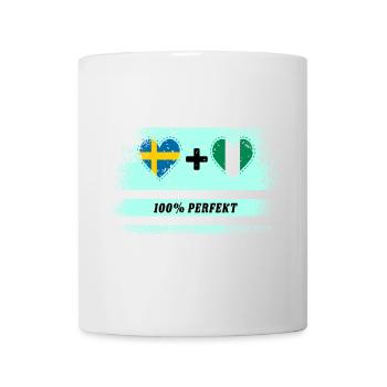Nigeria et Suède 100% Parfait / Cadeau - Mug blanc - blanc - Devant