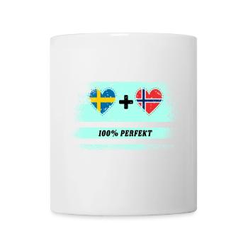 Norvège et Suède 100% Parfait / Cadeau - Mug blanc - blanc - Devant